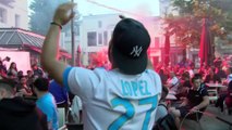 Ambiance sur le Cours à Martigues avant et pendant le match OM - Atletico