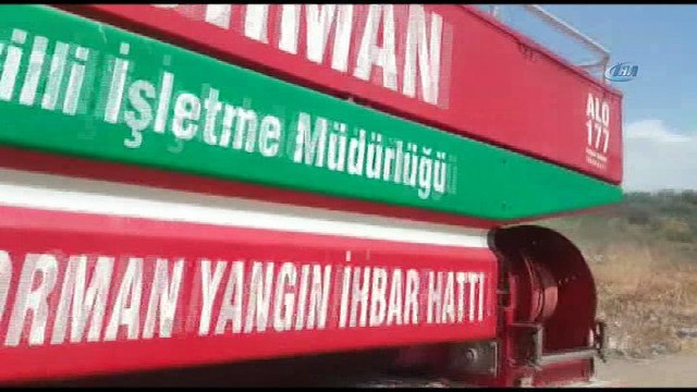 Kuyucak’ta yangın... Çöplükte başlayan yangın araziye sıçradı