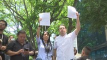 Oposición venezolana marcha hasta sede OEA y pide no reconocer comicios del domingo