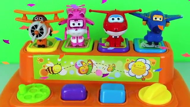 SUPER WINGS POP UP TOYS SURPRISES LEARN COLORS APRENDA AS CORES BRINQUEDOS SURPRESAS