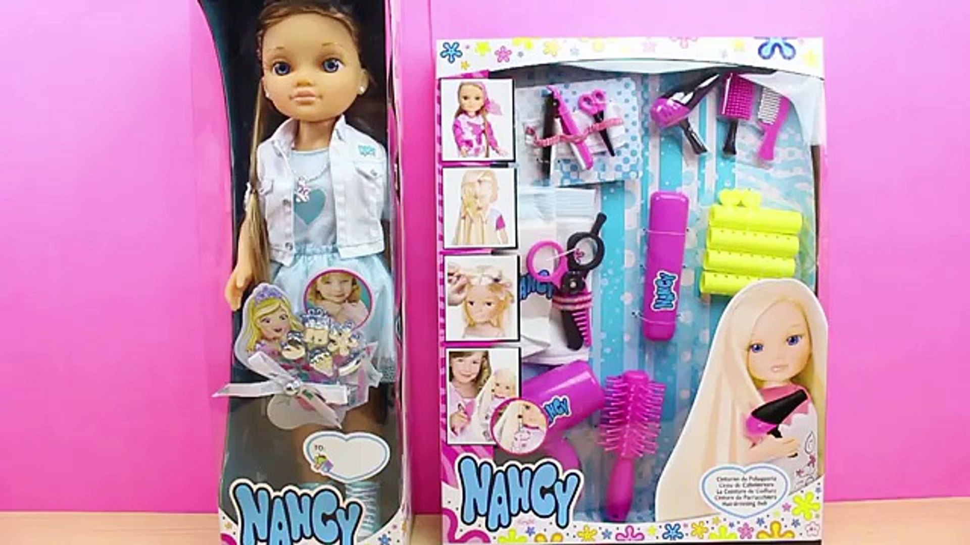 Muñeca Nancy Cumpleaños | Set de Peluquería para Nancy en español | Nancy va a la peluquería - video dailymotion