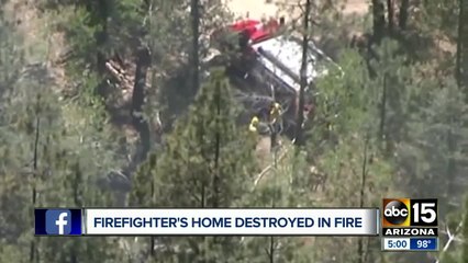 Home destroyed in Bluff Fire in Walker