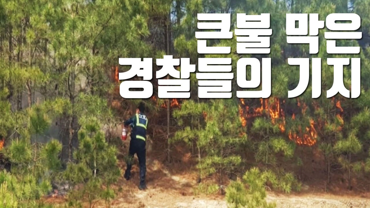 [자막뉴스] 연기 보자마자...큰불 막은 경찰들의 기지 / YTN