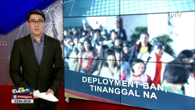 Deployment ban ng OFWs sa Kuwait, inalis na