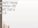 RoomDividersNow Premium Heavyweight Hanging Room Divider Kit  Medium B 9ft Tall x 4ft 8in
