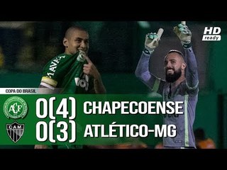 PÊNALTIS - Chapecoense 0 (4x3) 0 Atlético-MG - Copa do Brasil 16/05/2018