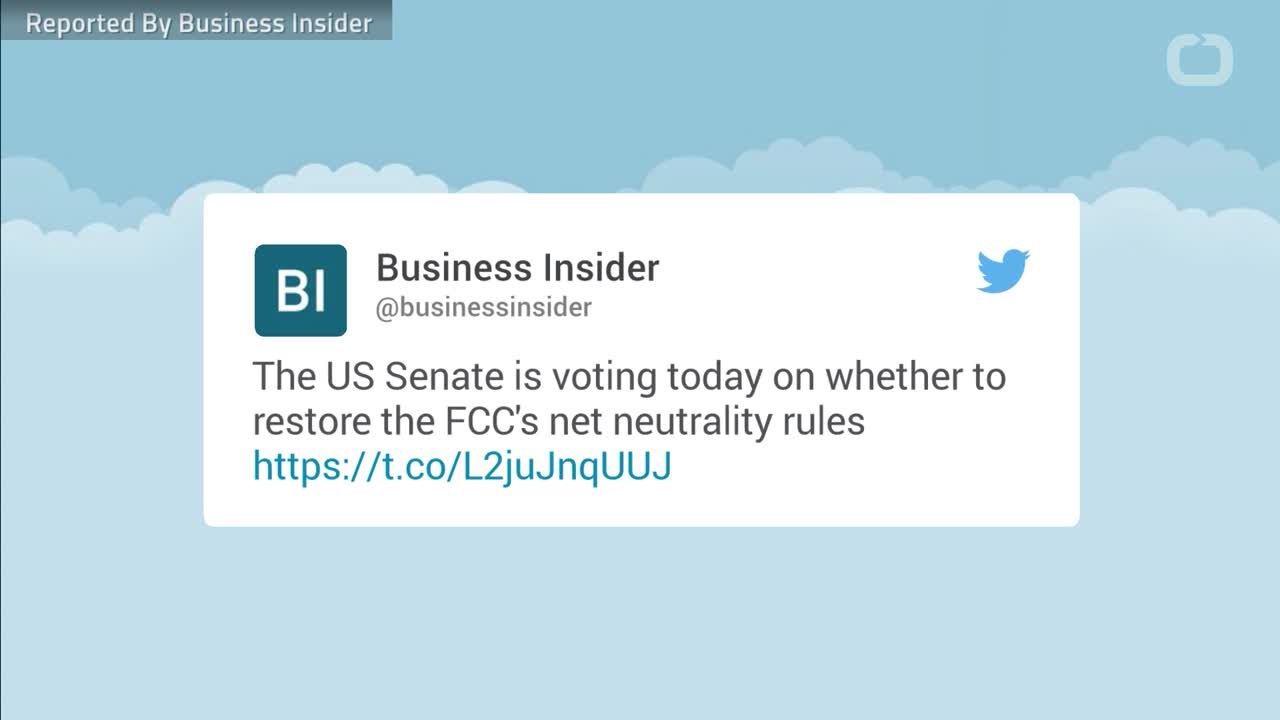 US Senate To Vote Today On Restoring FCC Net Neutrality