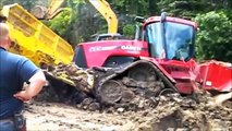 Tractors Stuck in mud COMPILATION 2016