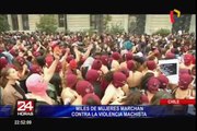Marcha contra la violencia machista congrega a miles en Santiago de Chile