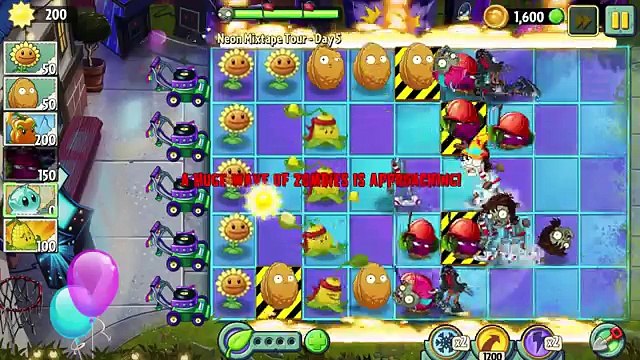 Zombie Tsunami Vs Plants Vs Zombies 2 Neon Mixtype Tour Disco Dance Zombies Attack