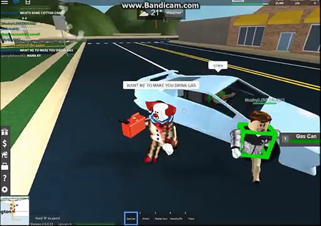 Roblox - Clown Killer Prank In the Hood (GONE WRONG)(SHOTS FIRED)(NEARLY DIED)(PRANKS ON COPS)(2016)