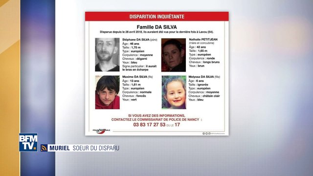 Disparition d’une famille en Meurthe-et-Moselle : On essaie d’éviter de penser à l’impossible , réagit la sœur de Stéphane Da Silva