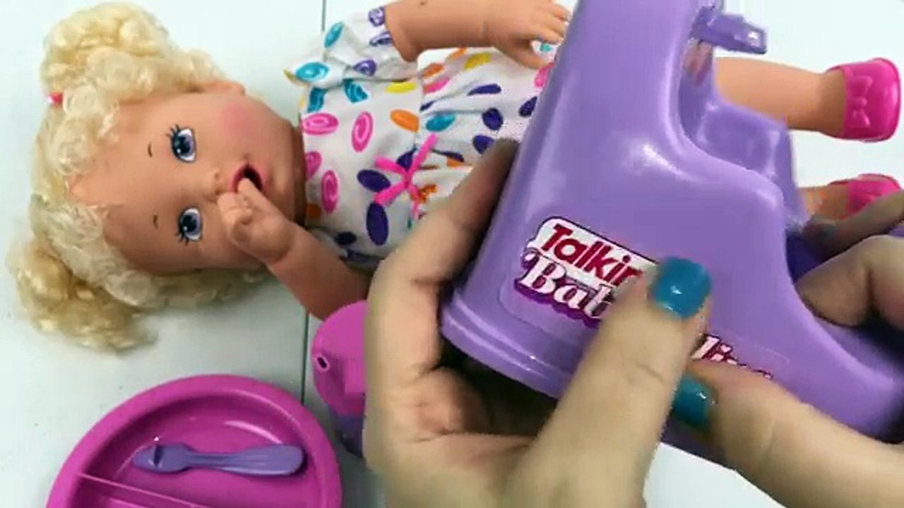 Vintage 1992 My Talking Baby Alive Potty Training Doll Feeding and Name Reveal