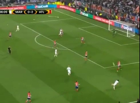 L'inxtérieur de Clinton Njie lors de OM Atletico Madrid