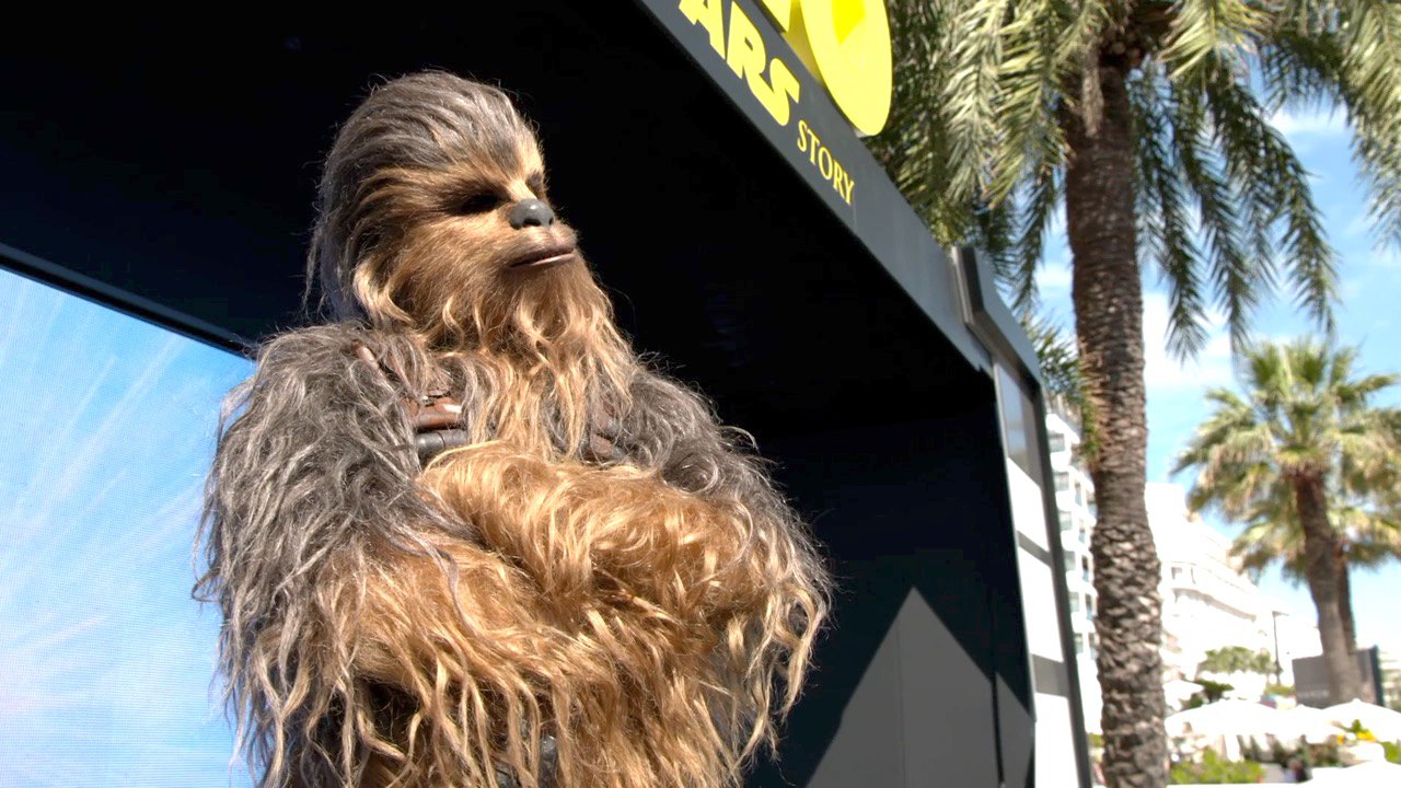 Chewbacca Surprises Cannes For 'Solo: A Star Wars Story' Premiere
