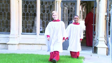 St George’s Chapel Choir rehearse ahead of Royal Wedding