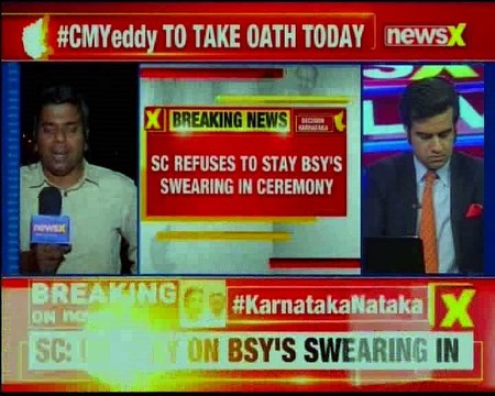 Congress Midnight Drama SC refuses to stay Yeddyurappa swearing-in; midnight arguments continue