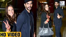 Neha Dhupia and Angad Bedi First Public Appearance After Marriage
