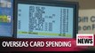 South Koreans' overseas card spending hits new high in the first quarter