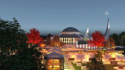 'Ay yıldız' şeklindeki cami Sivas'tan yükseliyor