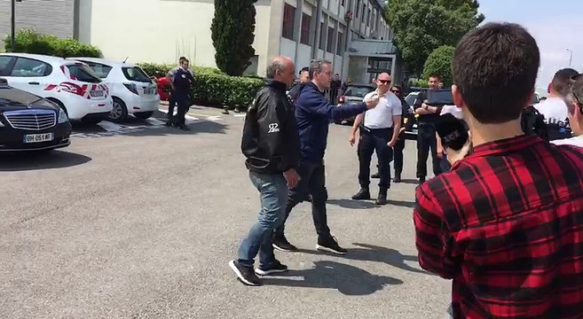 OM : l'arrivée de Jacques-Henri Eyraud à l'aéroport Marseille-Provence