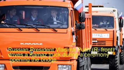Russia's bridge to Crimea opens