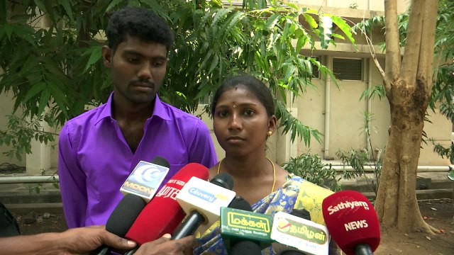 புதிதாக திருமணம் செய்த ஜோடி சேலம் காவல் ஆணையர் அலுவலகத்தில் தஞ்சம்-வீடியோ