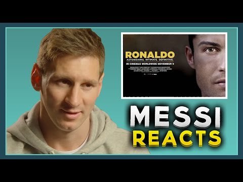 Lionel Messi reacts to the Cristiano Ronaldo movie! | MESSI vs RONALDO!