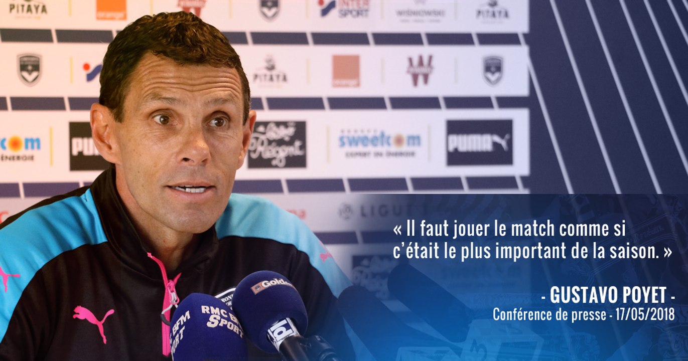 Gustavo Poyet s'exprime avant le dernier match de la saison à Metz