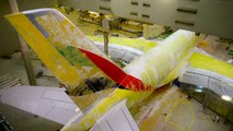 فيديو مسرّع لعملية إعادة طلاء الطائرة العملاقة Airbus A380 التابعة لطيران الإمارات
