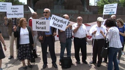 Engelliler İsrail’i protesto etti