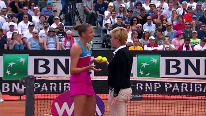 WTA_ Řím - Karolína Plíšková neudržela nervy na uzdě a rozmlátila umpire