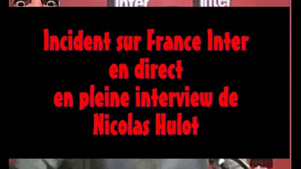 Incident à la radio en plein direct avec Nicolas Hulot