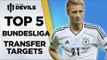 Top 5 Bundesliga Transfer Targets | Manchester United Transfers | DEVILS