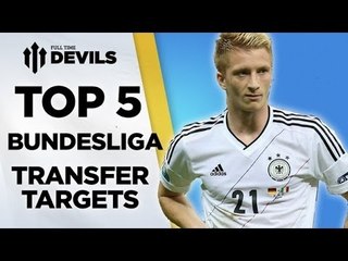 Video herunterladen: Top 5 Bundesliga Transfer Targets | Manchester United Transfers | DEVILS