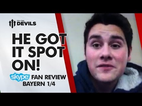 Moyes Got It Spot On | Manchester United 1-1 Bayern Munich | SKYPE FANCAM