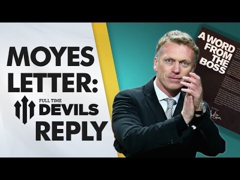 Moyes Letter To Manchester United Fans: Devils Reply!