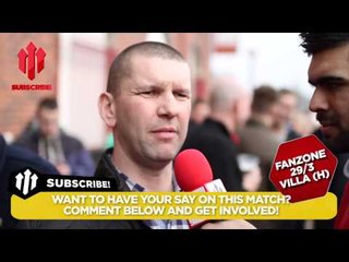 'You've Got To Support Moyes' | Manchester United 4-1 Aston Villa | FANCAM