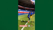 Neymar volta a treinar com bola no PSG após lesão
