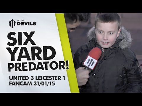 Radamel Falcao: Six Yard Predator | Manchester United 3 Leicester City 1 | FANCAM