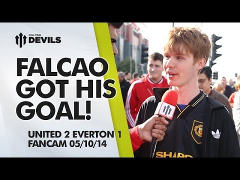 Falcao Got His Goal! | Manchester United 2 Everton 1 | FANCAM