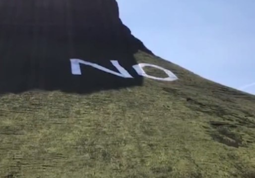 Giant 'No' Appears on Ben Bulben Ahead of Irish Referendum
