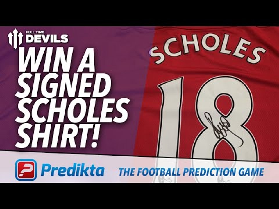 Win A Signed Scholes MUFC shirt! | Predikta | Everton vs Manchester United