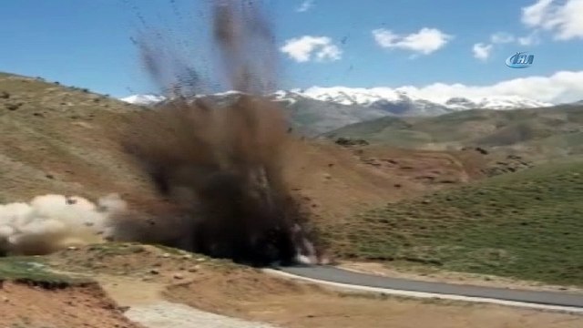 Teröristlerin menfeze tuzakladığı EYP böyle imha edildi