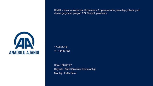 Ege Denizi'nde yasa dışı göçle mücadele - 174 yabancı uyruklu yakalandı - İZMİR