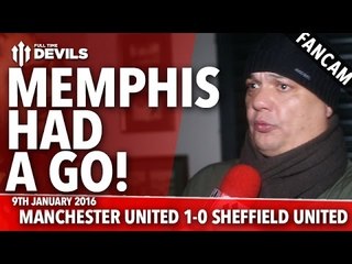 Memphis Had A Go! | Manchester United 1-0 Sheffield United | FANCAM