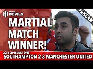 Martial Match Winner | Southampton 2-3 Manchester United | FANCAM