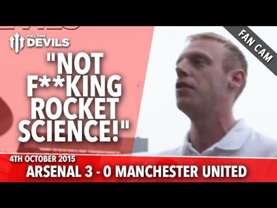 Arsenal 3-0 Manchester United | Sánchez, Özil goals | "It's Not F***king Rocket Science!" | FANCAM