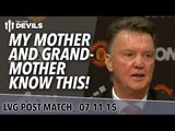 Manchester United 2-0 West Bromwich Albion | Louis Van Gaal Post Match Presser