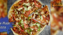 HOW TO MAKE CHICKEN PIZZA / HOMEMADE EASY PIZZA RECIPE BY DESI CHEF